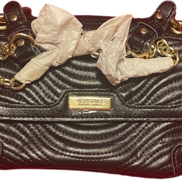 Versace Handbags - Versace Quilted Faux Leather Crossbody NWOT